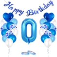 thumbnail image 2 of Decodeary Birthday Balloons Set Home Pendants Hanging Decor Indoor Anniversary Party Number Balloon Scene Layout Accessory 3, 2 of 6