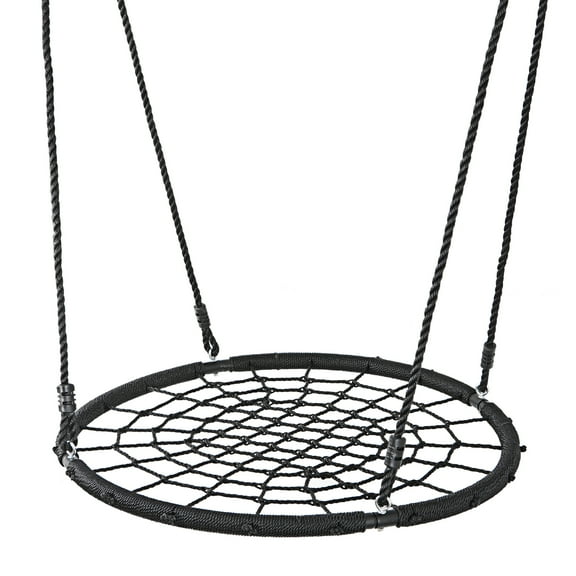 RONG-3 Spider Web Tree Swing,Net Swing Set for Kids Teens Adjustable Hanging Ropes, Great for Park Backyard Playground Outdoor