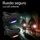 thumbnail image 4 of Asiento para bicicleta de gel Teide antiprostatico con luz recargable negro con vivos azules TL-2168, 4 of 9
