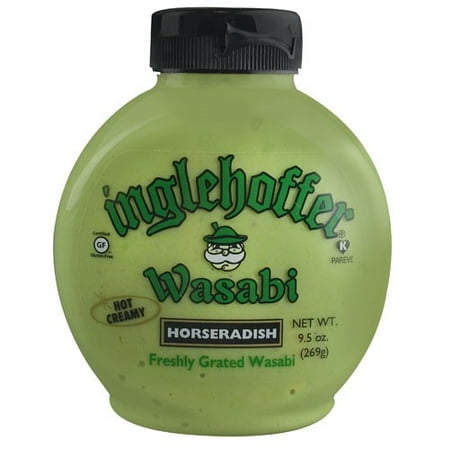 (3 Pack) Inglehoffer Horseradish Wasabi 9.5 oz (Best Store Bought Horseradish Sauce)