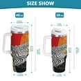 thumbnail image 6 of Yayeee 40oz Double-Wall Insulated Stainless Steel Tumbler with Handle Bottle, Abstract Boat, 6 of 8
