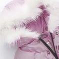 thumbnail image 7 of QUYUON Baby Girl Winter Coat Sale Long Sleeve Puffer Jacket Children Kids Girls Winter Windproof Coat Hooded Jacket Zip Thick Warm Snow Hoodie Outwear Pink 2T-3T, 7 of 7