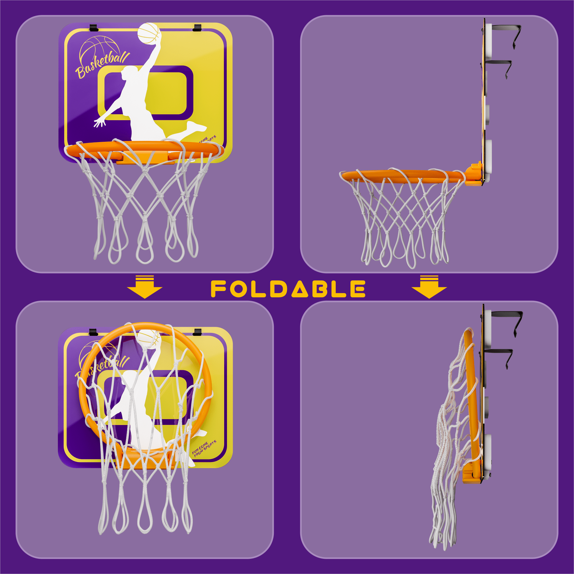 LITTNEO Mini Basketball Hoop for Kids 12 x 9.5 Mini Backboard, Mini Hoop  and Mini Ball, Indoor Basketball Hoop for Young Kids 