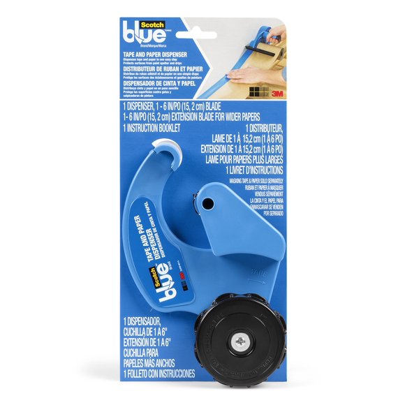 Dispensador de cinta adhesiva Painter's Blue con papel de enmascarar de 30 cm