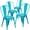 Crystal Teal, variant on Flash Furniture Mint Green Metal Indoor-Outdoor Sta,PK4 4-ET-3534-MINT-GG
