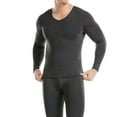 thumbnail image 1 of Pantalon de Complet pour Hommes sous-Vêtements en Polyester Hommes Hommes Décontracté Uni Col Rond Haute Élasticité Garder au Chaud sous-Vêtements Complet, 1 of 3