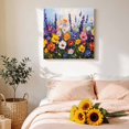 thumbnail image 4 of Canvas Wall Art Spring Florals Canvas Art Print Vintage Lavender Oil Painting Floral Pictures Wall Decor for Living Room Bedroom Artwork Decorations Stretched Framed Ready to Hang 10"x10", 4 of 9