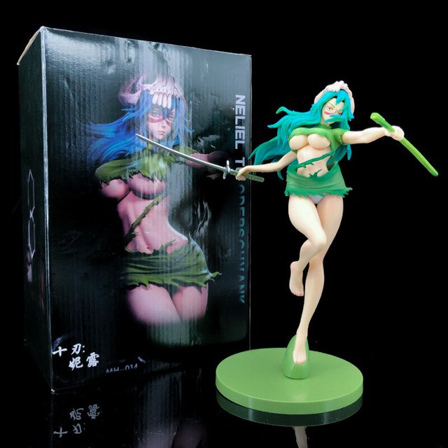 Anime BLEACH Neliel Tu Oderschvank Battle Sexy Girl GK Figurine PVC Action Figures, Hentai Collectible Model Doll Toys Gift, 24CM Fivean unisex
