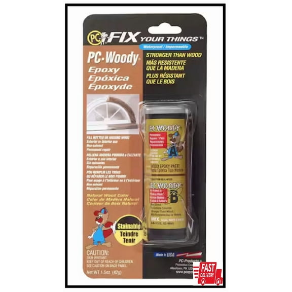 Pc-Woody 1.5 Oz. Tan Epoxy Paste