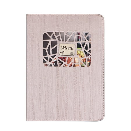 

HOMEMAXS Menu Cover Leather Menu Holder Double Views Table Menu Cover for Restaurants Diners Cafes Bistros(8884)