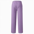 thumbnail image 4 of TOWED22 Boys' French Terry Open Bottom Sweatpants Sweats for School Kids Teens with Pockets,Light Purple,7-8 Y, 4 of 5
