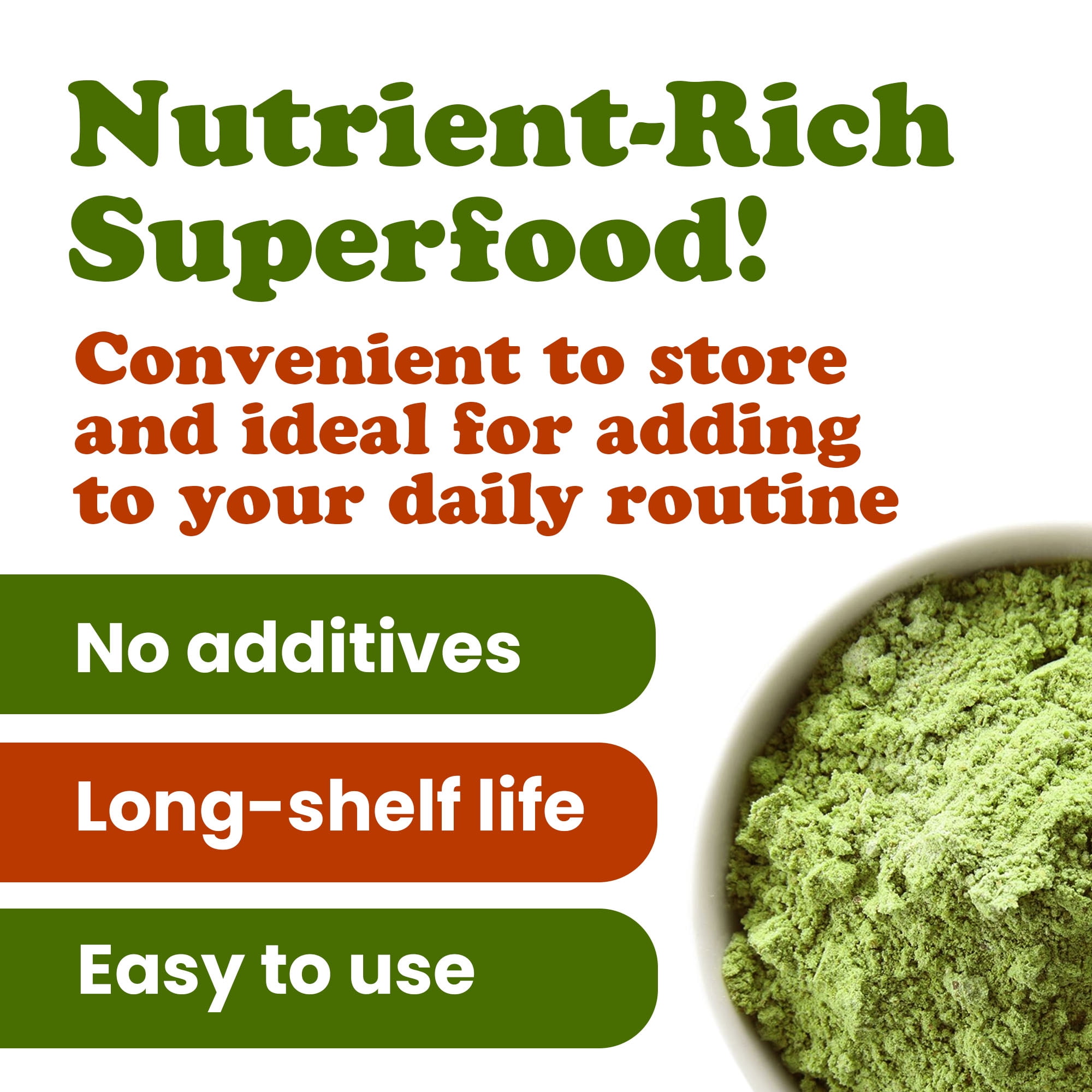 Broccoli Powder, 5 Pounds – Nutrient-Rich Green Superfood for Smoothies, Shakes and Cooking, High in Fiber, Vitamins and Antioxidants, Vegan, Kosher, Bulk - by Food to Live