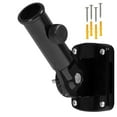 thumbnail image 1 of DYNWAVECA Flag Pole Holder 1" Inner Diameter Heavy Duty for Outside Rustproof Stable Support 180 degree Adjustable Flag Pole Mounting Bracket White, 1 of 9