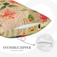 thumbnail image 5 of Binfone Vintage Bird Standard Size Pillowcase, Long Staple Pure Cotton Envelope Closure Pillow Cover,20"X30", 5 of 9