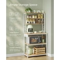 thumbnail image 3 of Cafetería Bakers Rack VASAGLE con estantes de almacenamiento de 6 niveles UKKS119Y01, 3 of 9