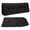 Black, variant on ROFIEJOX Queen Headboard Pillow, 59" x 20" x 7.9" Bed Backrest Pillow with Extra Removable Cover, Tufted Reading Pillow with Side Pockets, Gray