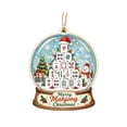 thumbnail image 2 of Trovenix Mahjong Ornament Christmas Wooden Themed Hanging Ornament Festive Holiday Tree Decoration For Xmas Home Party Decor Keepsake Gift, 2 of 6