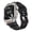 Black-Titanium, variant on Rugged Integrated Silicone Band with Metal Case Compatible with Apple Watch Ultra 3/2/1 49mm, Series 11/10 46mm, Sport Strap with Bumper Case for Iwatch