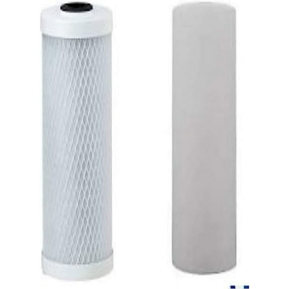 Replacement Filter Kit for Watts WP-2 LCV RO System-Carbon Block & PP Sediment Filter Cartridge 2pk