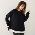 thumbnail image 2 of WEAIXIMIUNG Sweatshirts à Col Rond pour Femmes, Designs Mignons, Sweatshirts Décontractés à Manches Longues, Tunique Légère à Col Rond, Pulls d'Automne, 2 of 7