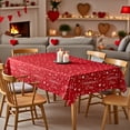 thumbnail image 4 of Mantel de San Valentín de 137 x 274 cm | Mantel de plástico impermeable con estampados de corazones para fiestas y decoraciones., 4 of 6