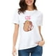 thumbnail image 1 of Playera Blanca Unisex Capibara Feliz Cumpleaños, 1 of 5