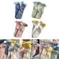 thumbnail image 2 of Milue Fuzzy Socks for Women Cute Bowknot Winter Warm Coral Fleece Home Sleeping Socks, 2 of 15