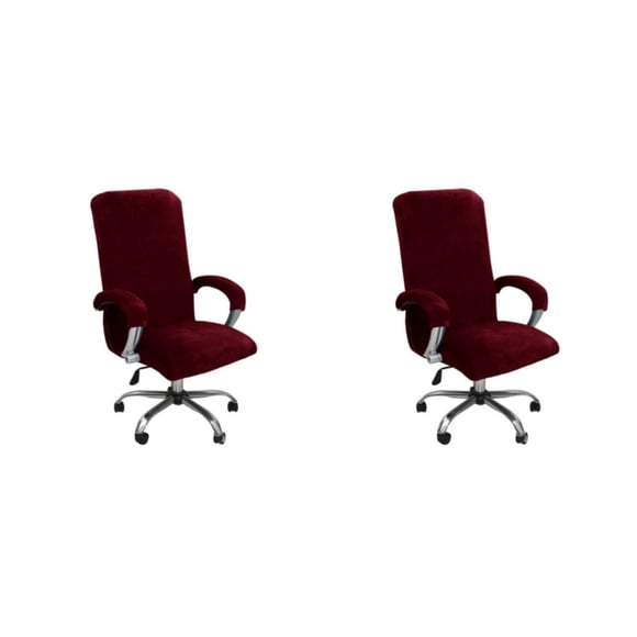 Funda protectora para silla de oficina Advancent 3 piezas color vino rojo L