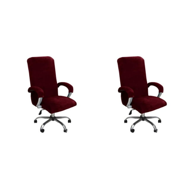 ZheElen 3piece Anti-Slip Chair Cover Prevent Accidental Slips And Falls Secure Grip Wear-resistant Anti-skid wine red XL 2Set