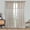 Khaki, variant on 2 Panels Rod Pocket Sheer Curtains with Attached Valance - Filter Sunlight Maintain Privacy for Living Room or Patio Door