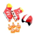 thumbnail image 4 of Juego de patines para casa de muñecas Strade Fareast Limited accesorios para fotos Casco rojo, 4 of 8