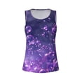 thumbnail image 3 of Picia Purple Bubble Abstract Art Pattern Women's Workout Tank Top,Breathable Activewear,Slim Fit Athletic Top,Versatile Workout Moisture-wicking top-XX-Large, 3 of 9