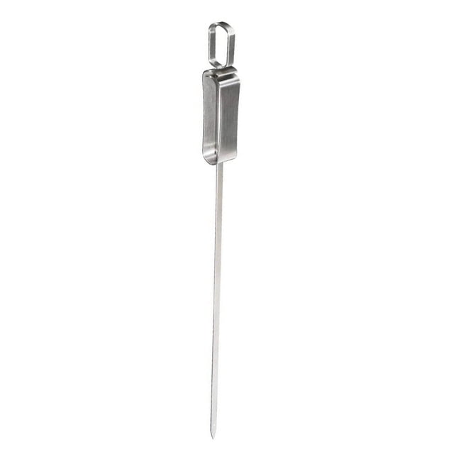 Bearachild Brochetas de barbacoa de acero inoxidable para acampar: portátil y conveniente para la parrilla de barbacoa reciclable multipropósito Cocina y Comedor pequeño35cm