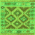 thumbnail image 1 of Ahgly Company Indoor Square Abstract Green Contemporary Area Rugs, 4' Square, 1 of 1