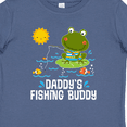 thumbnail image 4 of Inktastic Daddys Fishing Buddy Cute Frog Boys or Girls Baby T-Shirt, 4 of 5