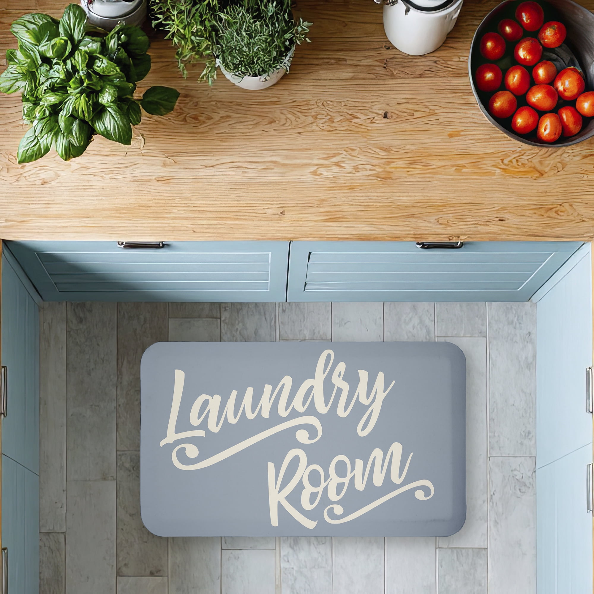 Stupell Industries Laundry Cursive Typography Printed Anti-Fatigue Floor Mat, design by SunDance Group; LLC