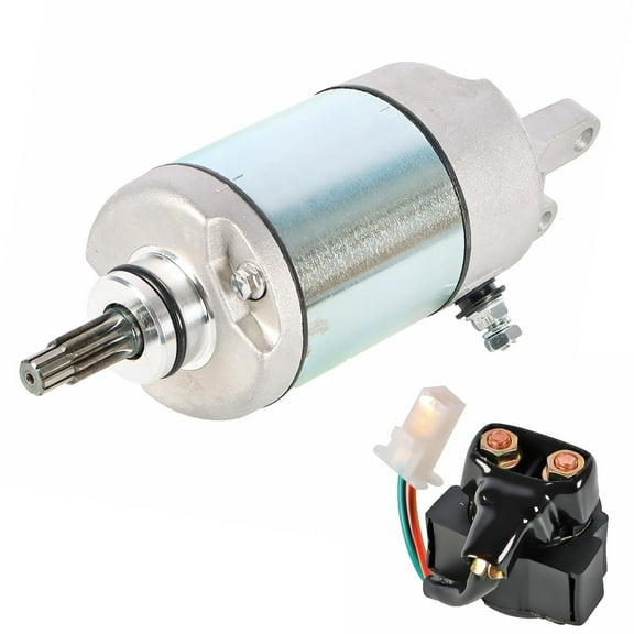 SEBLAFF Starter Motor with Solenoid Relay Replacement for Honda FourTrax 300 TRX300 1988-2000, Replacement for 31200-HA0-774 31200-HC4-033