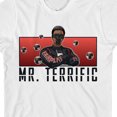 thumbnail image 2 of Superman Movie 2025 Mr. Terrific Upper Body Shot Name Text Boys White Crew Neck Short Sleeve Tee-XS, 2 of 7