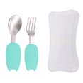 thumbnail image 1 of Baby training kit with portable box-Baby fork and spoon set, 1 of 5