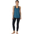 thumbnail image 5 of icyzone Camisetas sin mangas de entrenamiento para mujer – Camisetas atléticas de yoga con espalda cruzada para correr, ajuste holgado (XL BlackDenim), 5 of 5