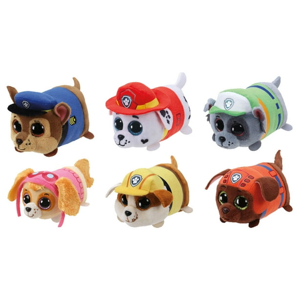 - Teeny Tys Stackable Plush Paw Patrol - SET OF 6 (4 inch) (Chase, Rocky, Rubble, M - Walmart.com