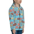 thumbnail image 5 of Sikiie Cute Donut Zip Up Hoodie Teenage, hoodies for Teenage, Zipper Sweatshirt Jacket for Daily, Traveling-Medium, 5 of 6