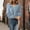 Blue, variant on Crunowin Women's Trendy Sweater, Long Sleeve Cozy Comfort Solid Color V Neck Loose Fit Casual Pullover Tops Black L