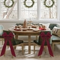 thumbnail image 7 of Shoreew Christmas Velvet Chair Sashes 11.8" x 29.5" Burgundy Chair Bows Tie Back for for Christmas Banquet Wedding Birthday Party Dining Room Decoration, 7 of 7
