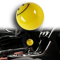 JDM HAPPY SMILE FACE Yellow Round Ball Manual Car Gear Stick Shift Knob Shifter 54MM