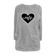 thumbnail image 4 of Birdeem Veste d'Hiver pour Femmes, Col Rond, Imprimé Lettres, Design avec Poches, Manches Longues, Haut Épais et Chaud, Vestes pour Femmes, Vestes d'Hiver pour Femmes, 4 of 4