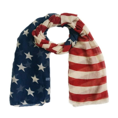 Hot Vintage American Flag United States Flag Scarf, Material : Polyester/ Viscose By