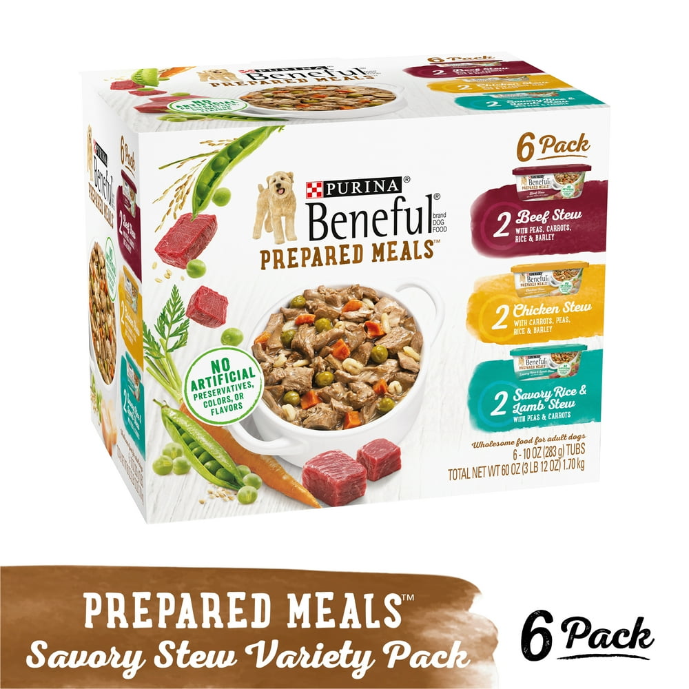 (6 Pack) Purina Beneful High Protein, Gravy Wet Dog Food Variety Pack
