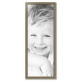 thumbnail image 2 of ArtToFrames 17" x 46" Aged White Gold Picture Frame, 17x46 inch Silver Wood Poster Frame (WOM-2036),  Pack, 2 of 7