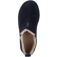 thumbnail image 6 of Mens Genuine Sheepskin Easy Slip On Twin Gusset Winter Slipper Boot - Navy - US 7, 6 of 7